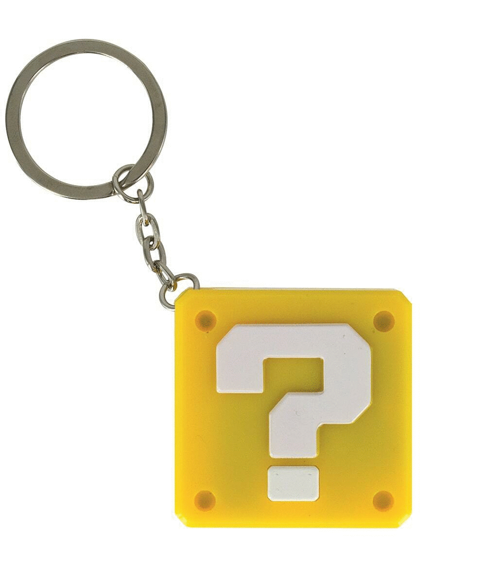 Super Mario Question Block Keyring Light 2