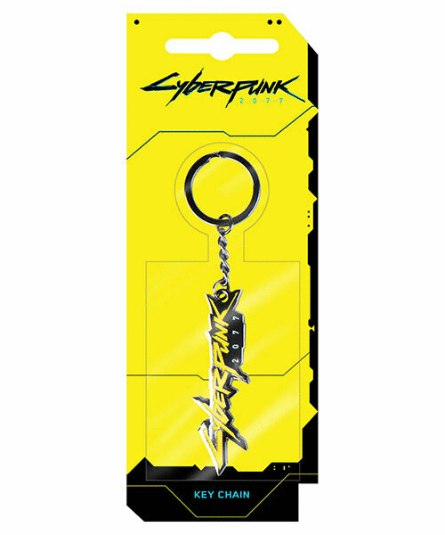 Cyberpunk 2077 Logo Metal Keychain 2