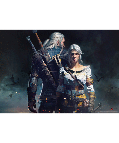 Good Loot Puzzle The Witcher (Wiedźmin): Geralt & Ciri (1000 elementów) 2