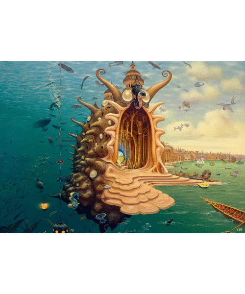 Good Loot Imagination Puzzle: Jacek Yerka Port / Harbor (1000 elementów) 2