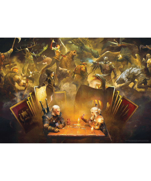 Good Loot Gaming Puzzle: The Witcher (Wiedźmin) Playing Gwent (1000 elementów) 2