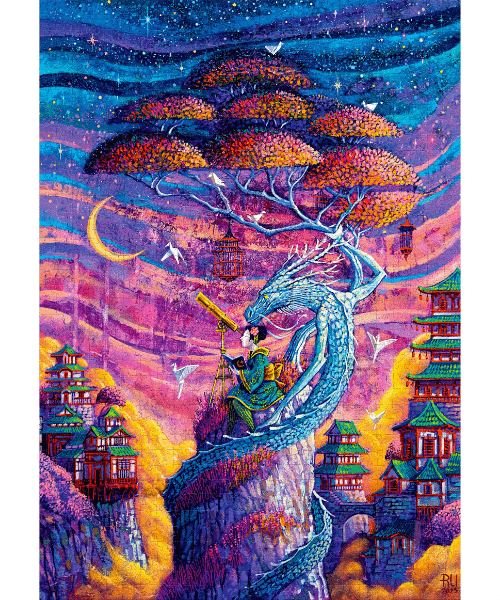 Good Loot Imagination Puzzle: Roch Urbaniak Sakura i Ryu / Sakura & Ryu (1000 elementów) 2