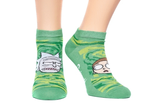 Rick and Morty Ankle Socks (wersja zielona) 1