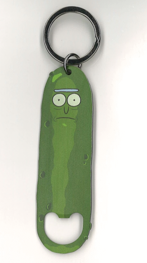 Rick and Morty Pickle Keychain