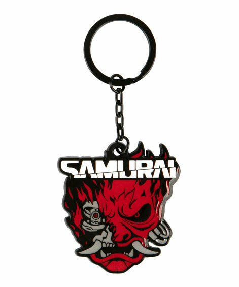 Cyberpunk 2077 Samurai Logo Metal Keychain 1