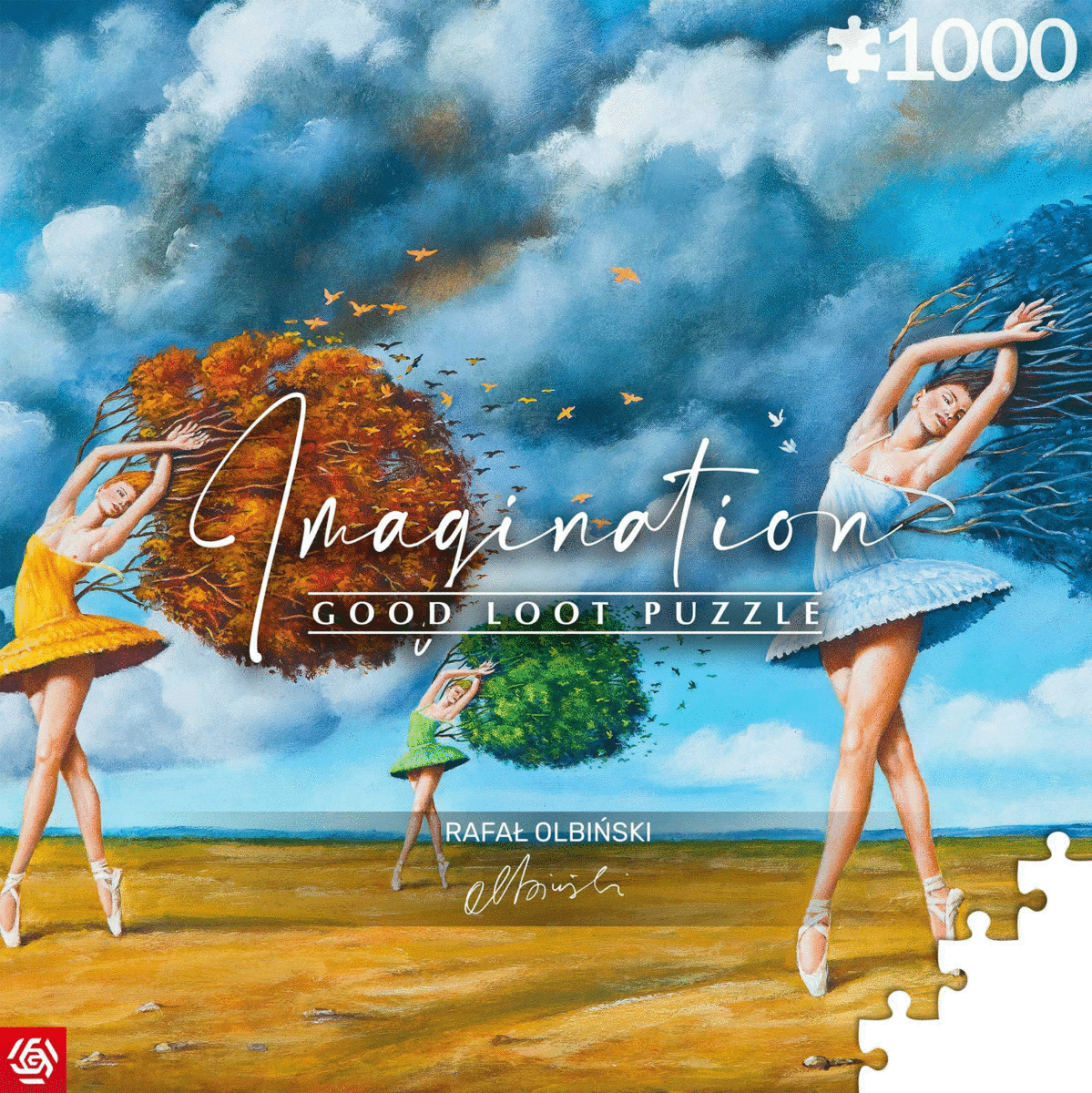 Puzzle Imagination Rafał Olbiński The Shape of Color Green (1000 elementów) 1
