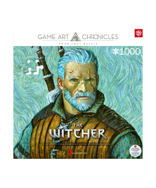 Good Loot Game Art Chronicles Puzzle: The Witcher Geralt & Vincent van Gogh (1000 elementów) 1