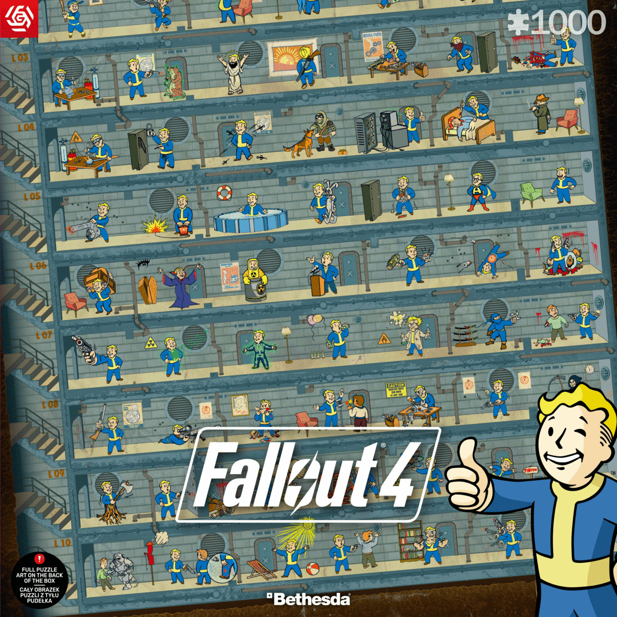 Good Loot Gaming Puzzle: Fallout 4 Perk Poster  (1000 elementów) 1