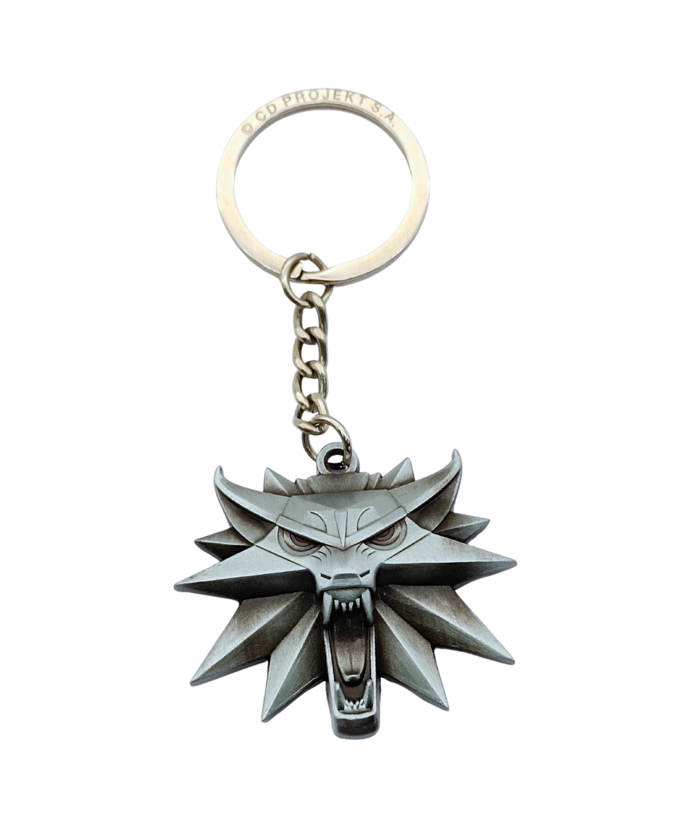 The Witcher (Wiedźmin) Wolf Medallion Keychain 1