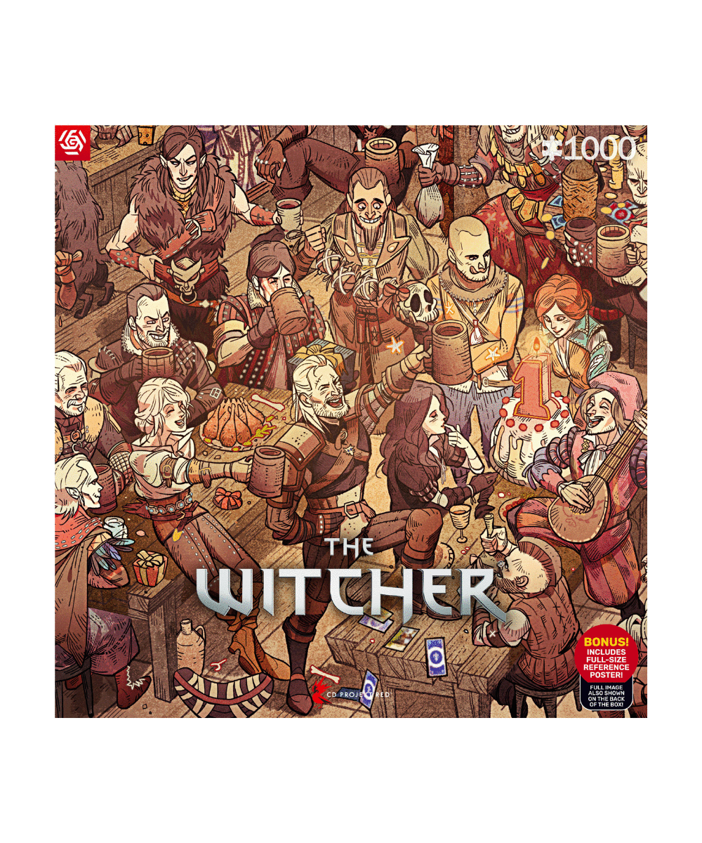 Gaming Puzzle: The Witcher (Wiedźmin) Birthday (1000 elementów) 1