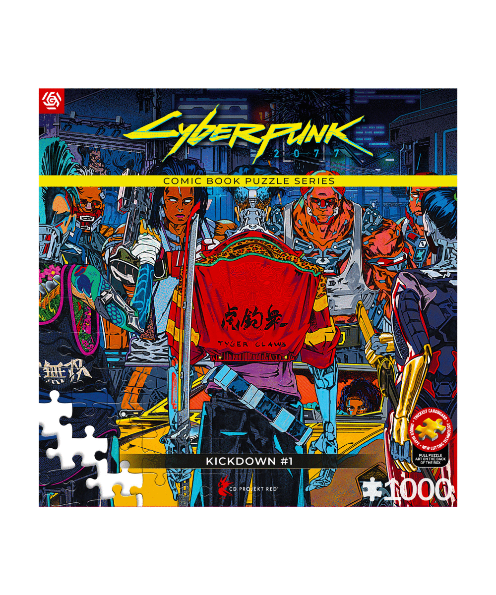 Comic Book Puzzle: Cyberpunk 2077 Kickdown (1000 elementów) 1