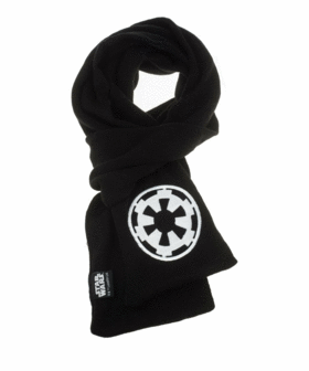 Star Wars - Black Scarf With White Rebel Alliance Fleece Logo 1