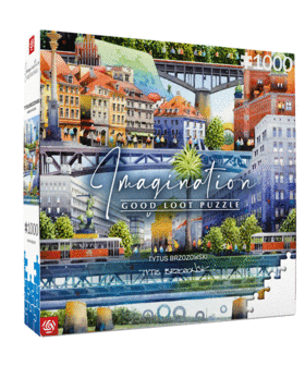 Puzzle Imagination Tytus Brzozowski Warszawskie mosty 1000 elementów 1