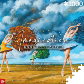 Puzzle Imagination Rafał Olbiński The Shape of Color Green (1000 elementów) 1