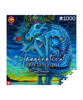 Imagination Puzzle: Kamil Jakóbczak Biały Wilk (1000 elementów) 1