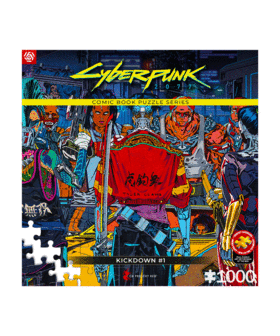 Comic Book Puzzle: Cyberpunk 2077 Kickdown (1000 elementów) 1