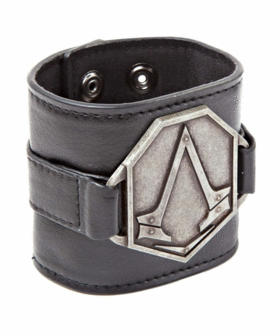 Assassin's Creed - PU Wristband with Metal Logo Patch 2