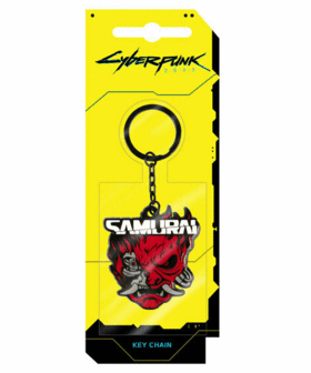 Cyberpunk 2077 Samurai Logo Metal Keychain 2