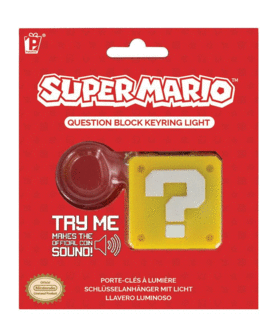 Super Mario Question Block Keyring Light 1