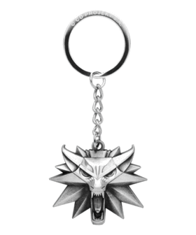 The Witcher (Wiedźmin) Wolf Medallion Keychain 1